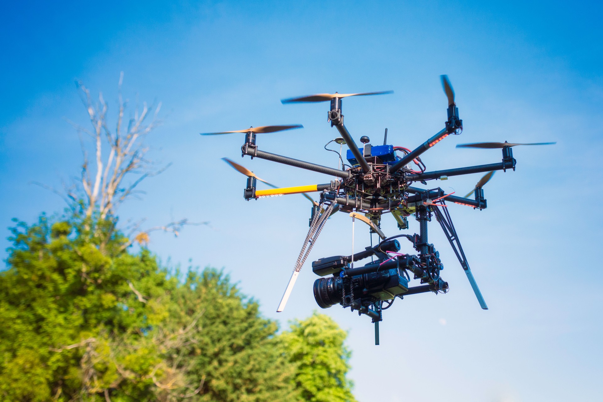 Camera on Remote-Control Helicopter